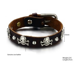 Stabil Kvalitets Retro Titanium Læderarmbånd Til Mænd