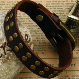 Pålidelig Kvalitets Retro Titanium Læderarmbånd