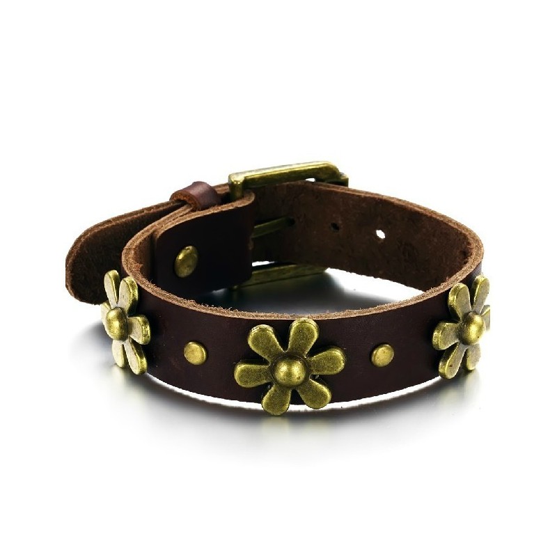 Retro Titanium Læderarmbånd Af Høj Kvalitet Retro Titanium Læderarmbånd Af Høj Kvalitet