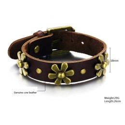 Retro Titanium Læderarmbånd Af Høj Kvalitet