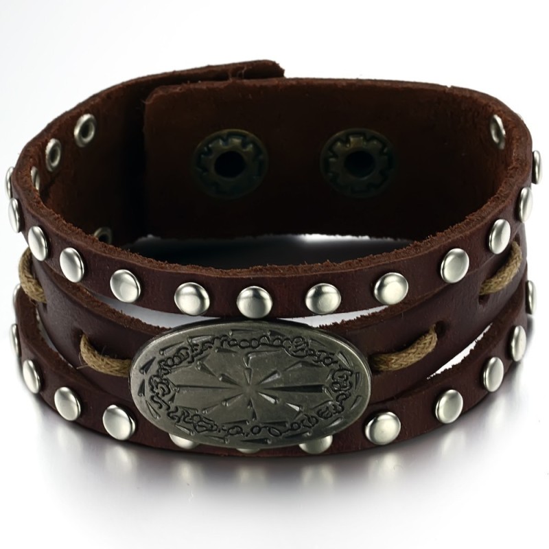 Kvalitets- Og Kvantitetsgaranteret Retro Titanium Læderarmbånd Til Mænd Kvalitets- Og Kvantitetsgaranteret Retro Titanium Læderarmbånd Til Mænd
