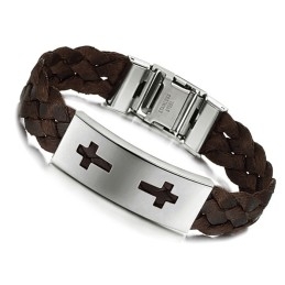 Stabil Kvalitets Kors Titanium Armbånd