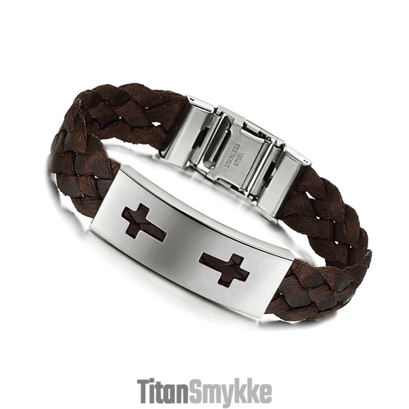 Stabil Kvalitets Kors Titanium Armbånd