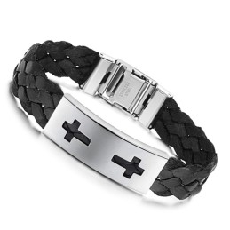 Stabil Kvalitets Kors Titanium Armbånd