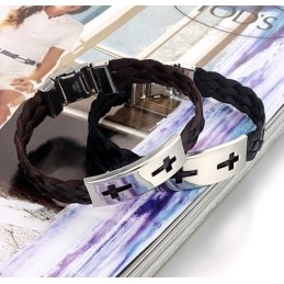 Stabil Kvalitets Kors Titanium Armbånd