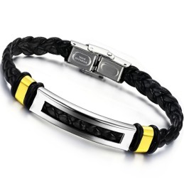 Sælger Godt Over Hele Verden Titanium Læderarmbånd