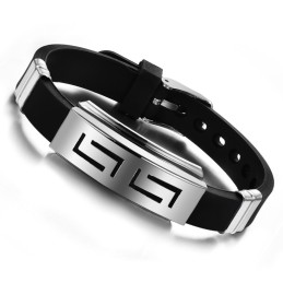 Fremragende Kvalitet Titanium Silikone Armbånd Til Mænd
