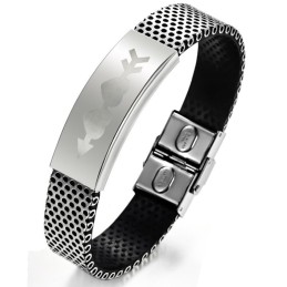 To Have A Long Story Titanium Læderarmbånd