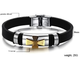 Kendt For Sin Fine Kvalitet Af Titanium Silikone Armbånd Til Mænd