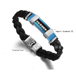 Bredt Udvalg Af Titanium Læderarmbånd Til Mænd