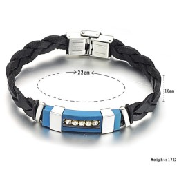 Bredt Udvalg Af Titanium Læderarmbånd Til Mænd