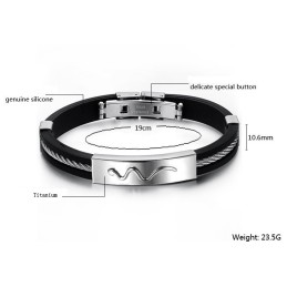 Pålidelig Omdømme Viper Titanium Læderarmbånd