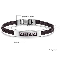 Kongen Af Kvantitet Titanium Læderarmbånd Til Kvinder