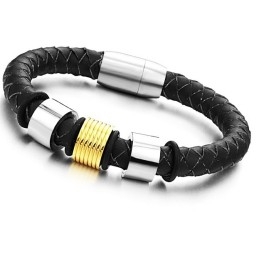 Stabil Kvalitets Titanium Læderarmbånd Til Kvinder