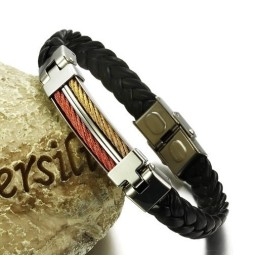 Kvalitets- Og Kvantitetssikret Armbånd I Titaniumlæder