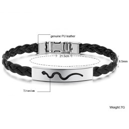 Pålidelig Omdømme Titanium Læderarmbånd Til Kvinder