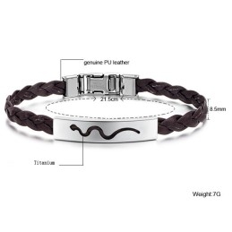 Pålidelig Omdømme Titanium Læderarmbånd Til Kvinder