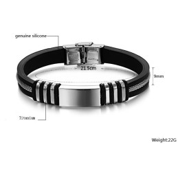Bredt Udvalg Af Titanium Silikone Armbånd