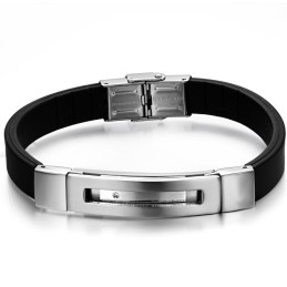 Fremragende Kvalitet Titanium Silikone Armbånd Til Mænd