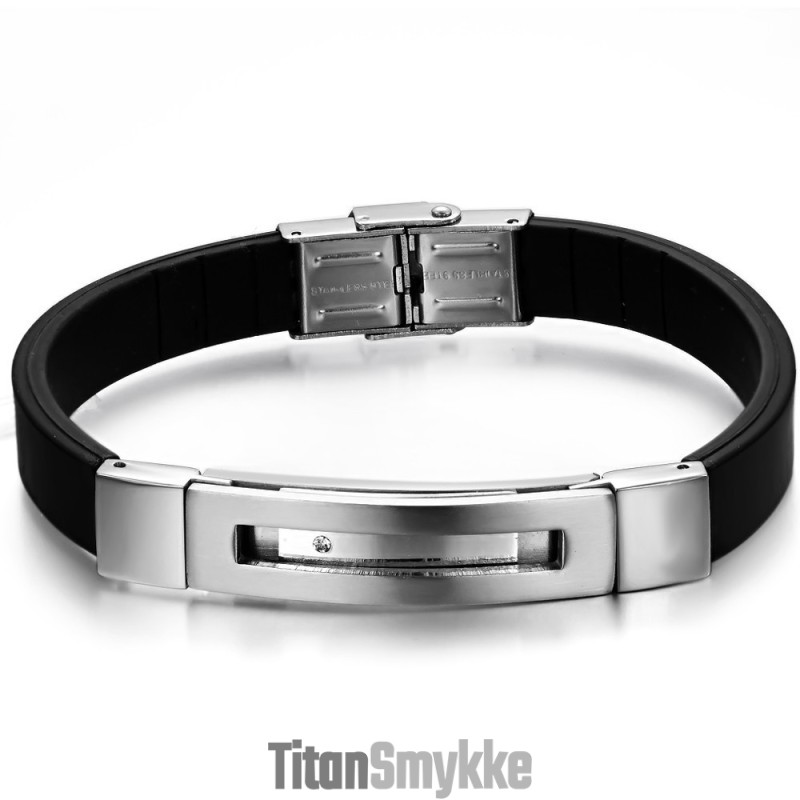 Fremragende Kvalitet Titanium Silikone Armbånd Til Mænd