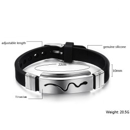 Bredt Udvalg Af Titanium Silikone Armbånd
