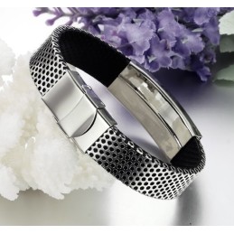 Stabil Kvalitet Scorpion Titanium Læderarmbånd
