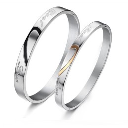 Pålidelig Kvalitets Sweetheart Titanium Armbånd Til Elskere