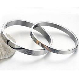 Pålidelig Kvalitets Sweetheart Titanium Armbånd Til Elskere