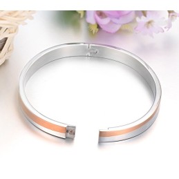 Stabil Kvalitet Titanium Armbånd Til Elskere Med Rhinsten