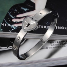 Høj Kvalitet Låsformet Titanium Armbånd Til Elskere