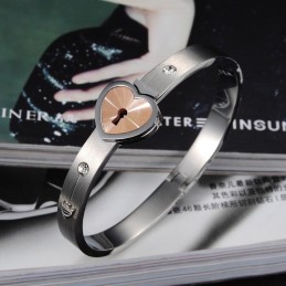 Høj Kvalitet Låsformet Titanium Armbånd Til Elskere