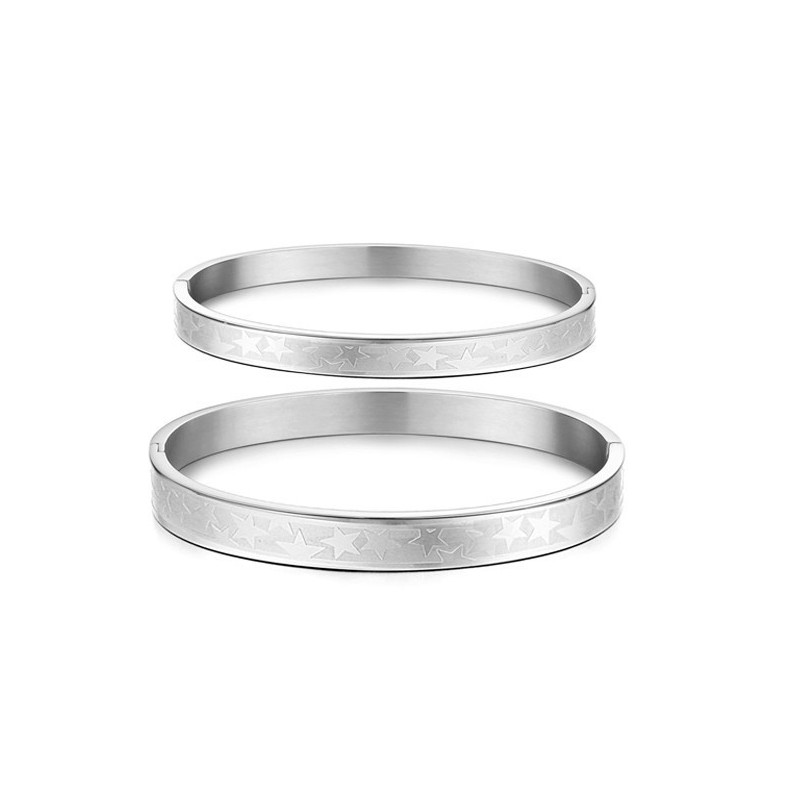 Nem At Bruge Stjerneformet Titanium Armbånd Til Elskere Nem At Bruge Stjerneformet Titanium Armbånd Til Elskere