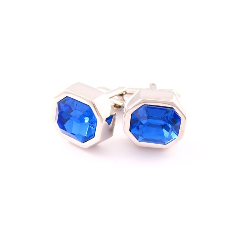 Moderigtige Titanium Manchetknapper Med Cool Blå Opal