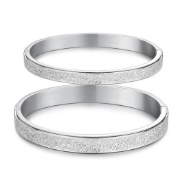 Stabil Kvalitetsskrub Titanium Armbånd Til Elskere
