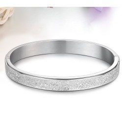 Stabil Kvalitetsskrub Titanium Armbånd Til Elskere