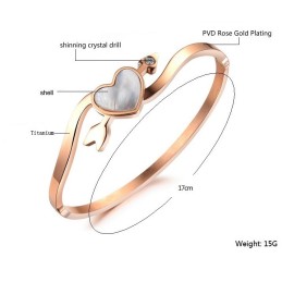 Høj Kvalitet Kvindelig Kæreste Titanium Armbånd