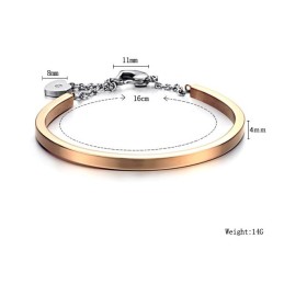 Pålidelig Kvalitets Titanium Armbånd Med Lås Til Kvinder