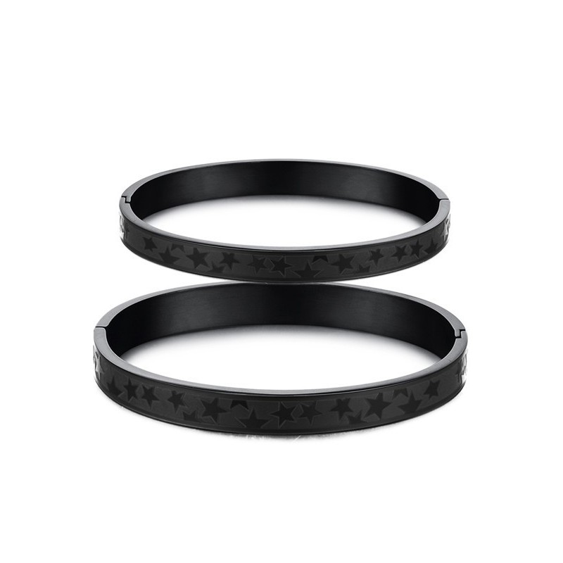Dronningen Af Kvalitetsstjerner Titanium Armbånd Til Elskere