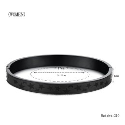 Dronningen Af Kvalitetsstjerner Titanium Armbånd Til Elskere