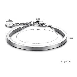 Stabil Kvalitet Kvindelig Kæreste Titanium Armbånd