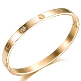 Stabil Kvalitet Titanium Armbånd Til Kvinder Med Diamanter