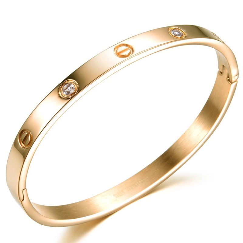 Stabil Kvalitet Titanium Armbånd Til Kvinder Med Diamanter Stabil Kvalitet Titanium Armbånd Til Kvinder Med Diamanter