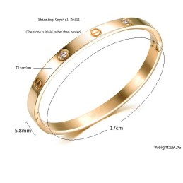 Stabil Kvalitet Titanium Armbånd Til Kvinder Med Diamanter