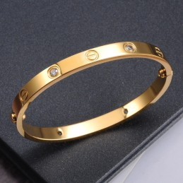 Pålidelig Kvalitets Titanium Armbånd Til Kvinder Med Rhinsten