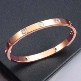 To Have A Long Story Titanium Armbånd Med Rhinsten Til Kvinder