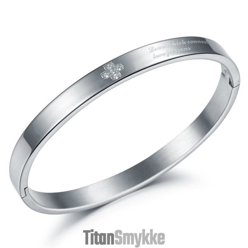 For At Vinde Varm Ros Fra Kunderne Kvindelig Titanium Armbånd