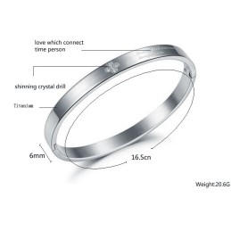 For At Vinde Varm Ros Fra Kunderne Kvindelig Titanium Armbånd