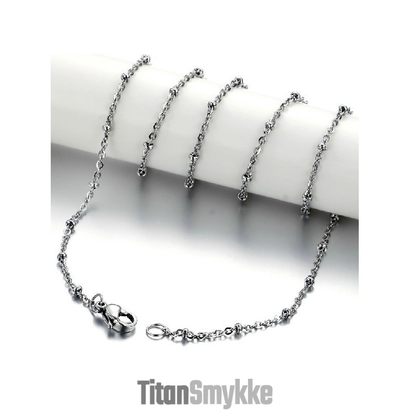 Pålidelig Omdømme Allergifri Titankæde Med Perle