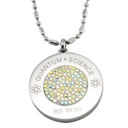 Pålidelig Omdømmesundhed Titanium Pelelith Halskæde Med Diamant