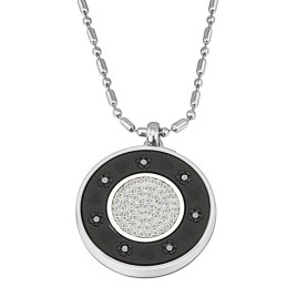 Kongen Af Kvantitetssundhed Titanium Pelelith Halskæde Med Diamant